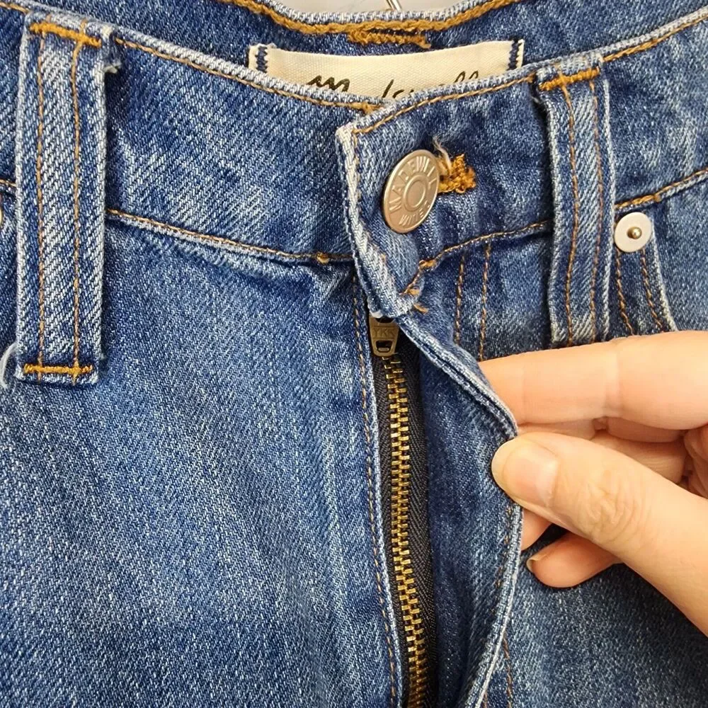 Madewell Patchwork Denim Mini Skirt Size 25